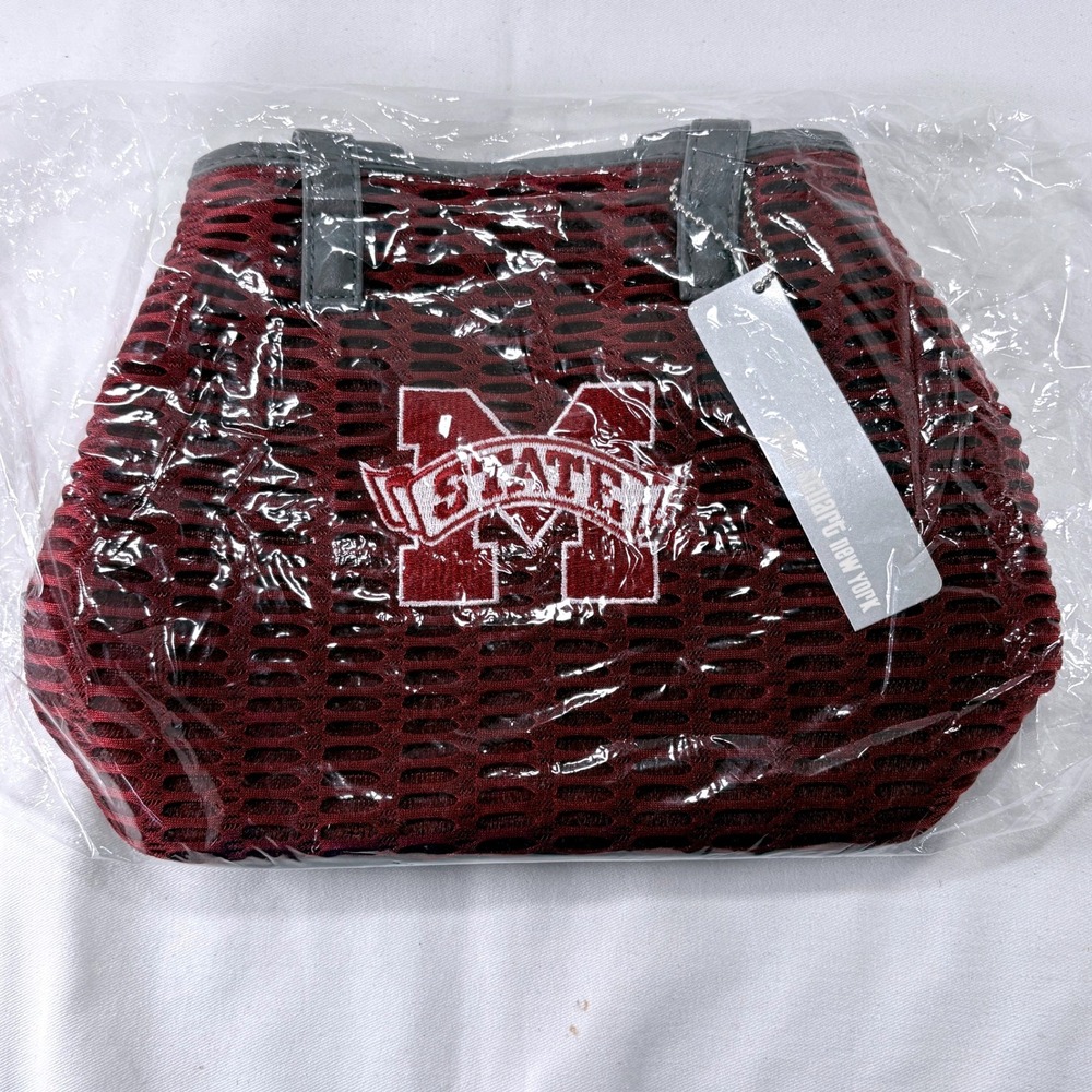 Alan Stuart Mississippi State University MSU Small Purse Bag Maroon Mesh